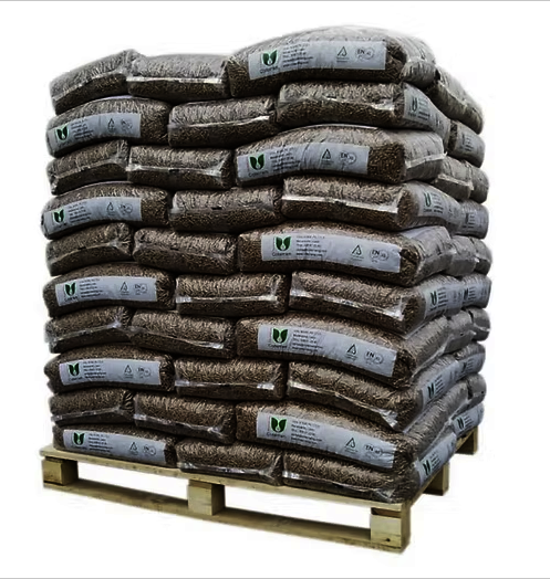 COTERRAM Holzpellets ENplus A1 – Kiefernholzpellets, 1050 kg Palette, 70 s
