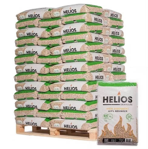 Helios Holzpellets 975 kg – ENplus A1 & DINplus – 65 Säcke à 15 kg