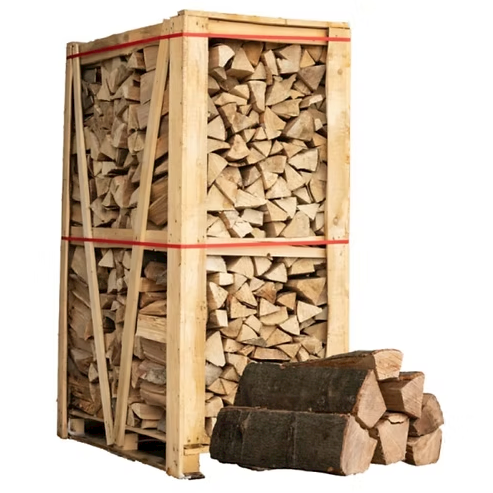 2 Paletten (Weißeiche + Buche/Hainbuche) – 50 cm Stämme