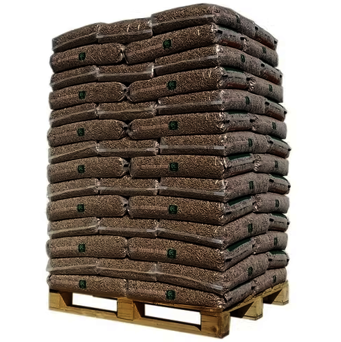 Natürliche Energiepellets – Palette mit 70 Säcken à 15 kg