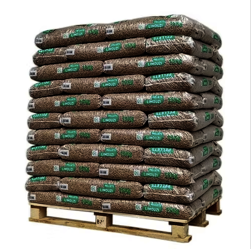Limouzi-Pellets – Palette mit 66 Säcken à 15 kg